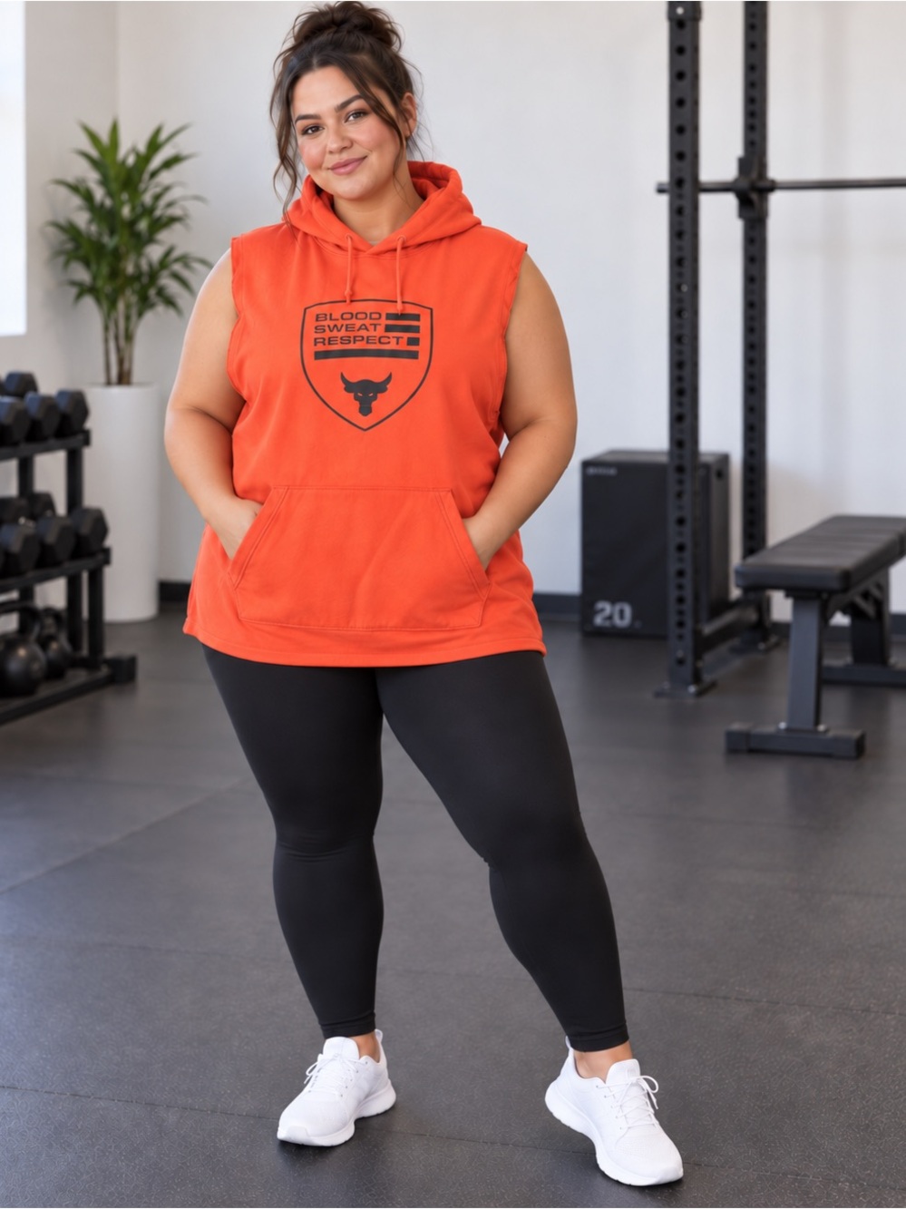 Underarmour projector rock XL Sleeveless Hoodie Jumpsuit - Orange